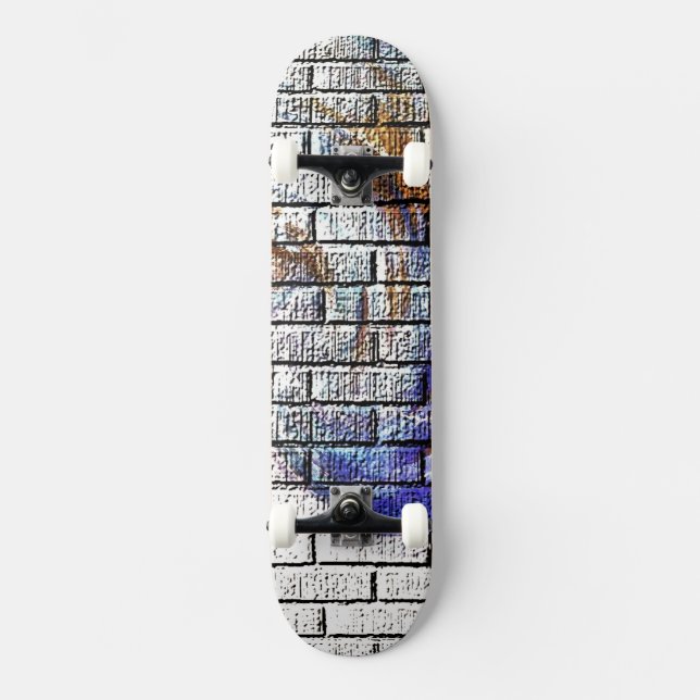 SKATEBOARD PANNEAU DE PATINAGE BRICK WALL (Recto)