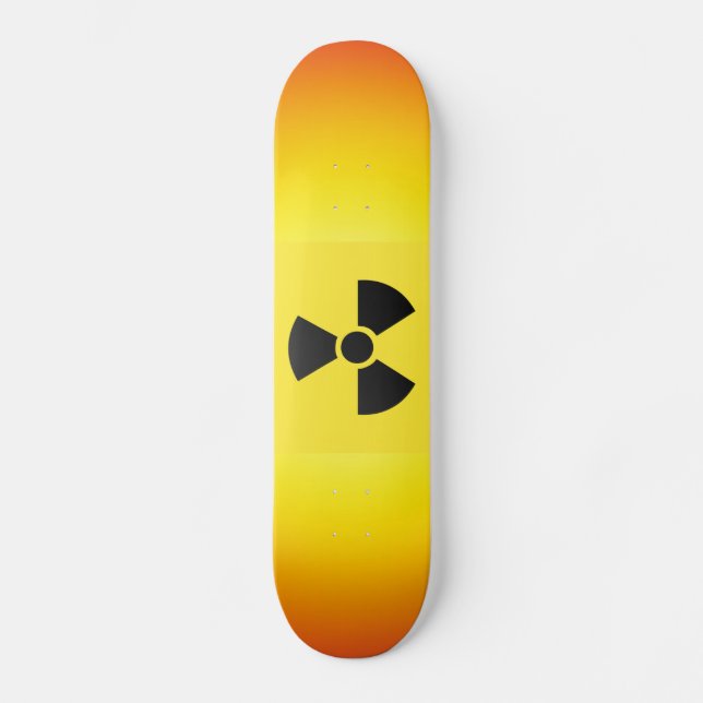 Skateboard Panneau de signalisation radioactif (Recto)