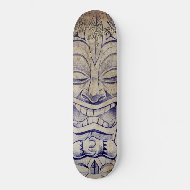 Skateboard Panneau de tatouage de TIKI (Recto)