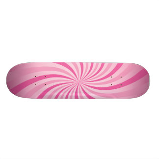 Skateboard Panneau rose fou de patin