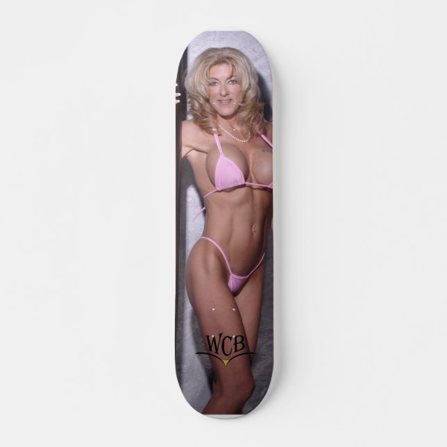 Skateboard Panneau sauvage de bikini de côte (Devant)