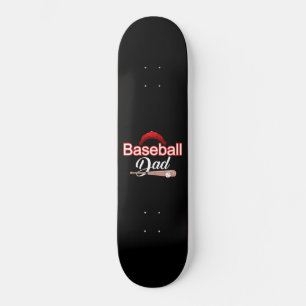 Skateboard Papa de baseball Fête des pères de baseball masc