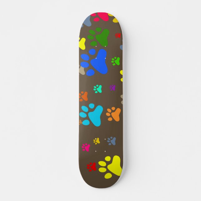 Skateboard Papier peint de patte (Devant)