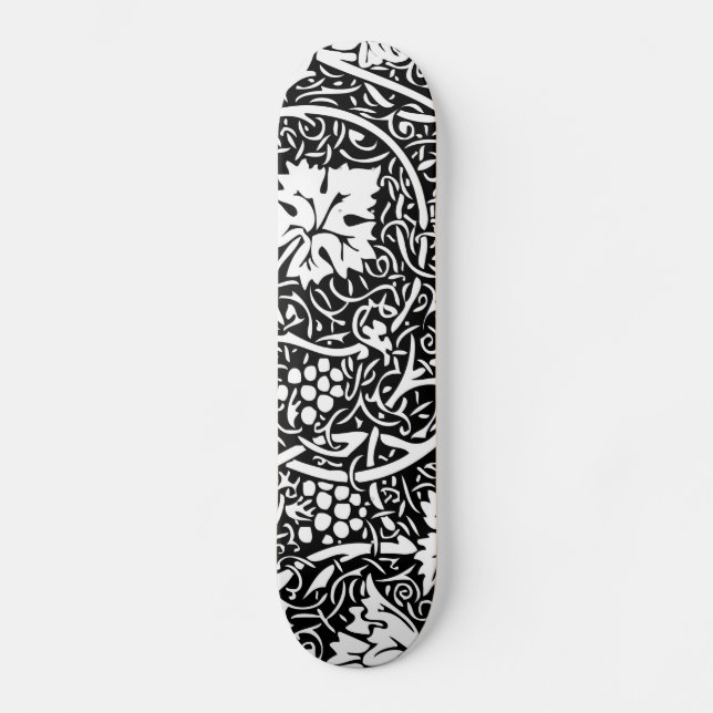 Skateboard Papier peint Motif William Morris Grape (Recto)