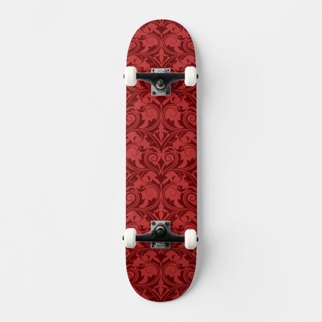 Skateboard Papier peint rouge (Recto)