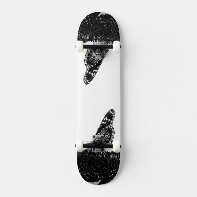 Skateboard papillon timide blacq (Recto)