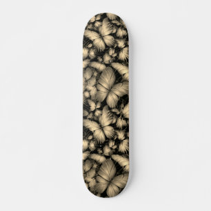 Skateboard Papillons d'or