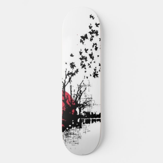 Skateboard Papillons japonais (Recto)