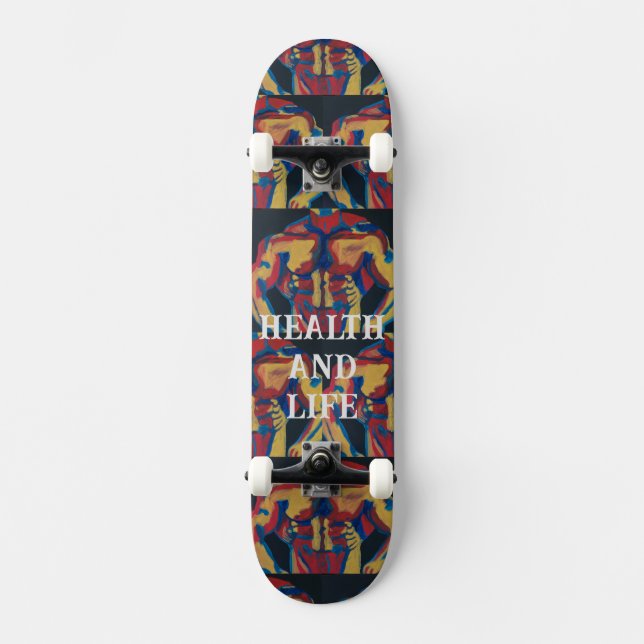SKATEBOARD PAR ARTIS PAULA REILLY. (Recto)