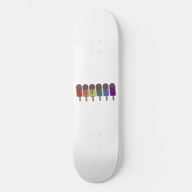 Skateboard Parade de sucettes arc-en-ciel (Recto)