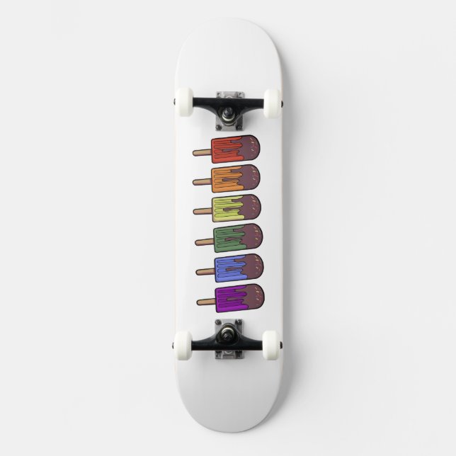 Skateboard Parade de sucettes arc-en-ciel (Recto)