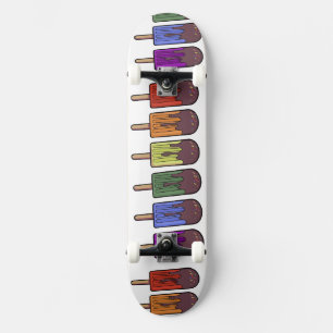 Skateboard Parade de sucettes glacées arc-en-ciel