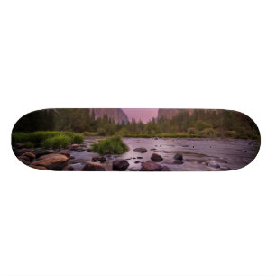 Skateboard Parc national de Yosemite au crépuscule