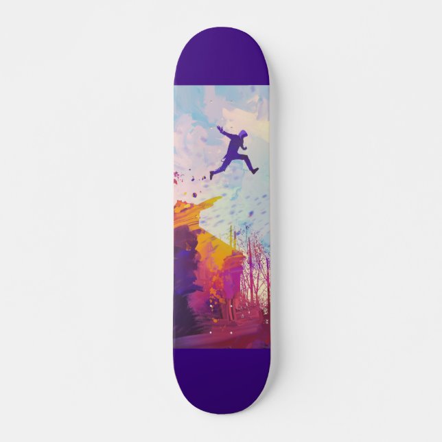 Skateboard Parkour Urban Free Runling Freestyling Art Moderne (Devant)