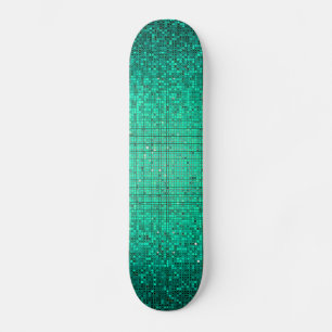 Skateboard Parties scintillant turquoise Sequin Disco Glitz C