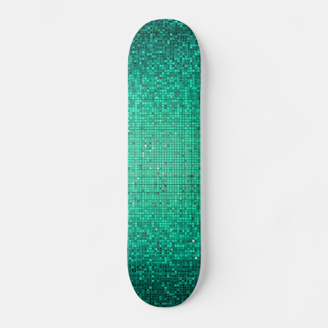 Skateboard Parties scintillant turquoise Sequin Disco Glitz C (Recto)