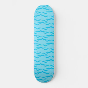 Skateboard Pastel Blue Sea Eau Waves Océan Pacifique