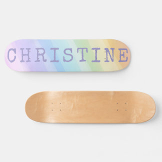 Skateboard Pastel Custom Board Option to add Trucks & Wheels