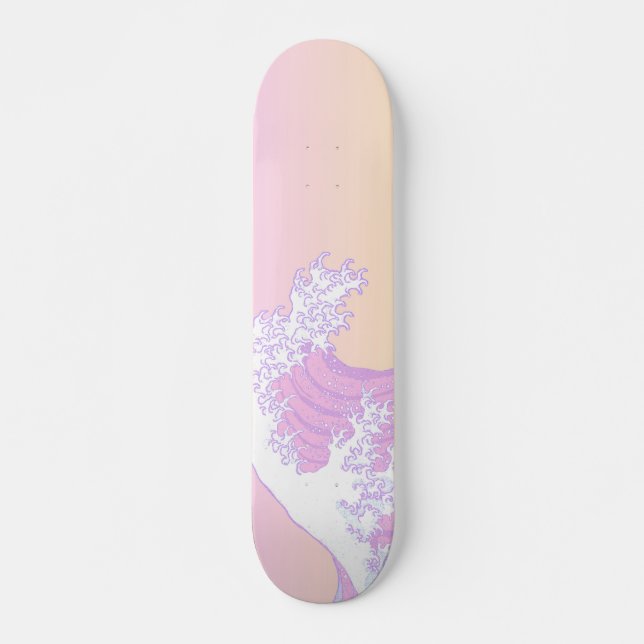 Skateboard Pastel Grande vague au large de Kanagawa (Devant)