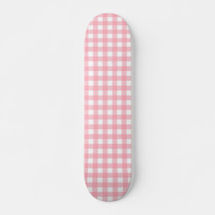 Skateboard Pastel Pink Cottagecore En vichy Chèques