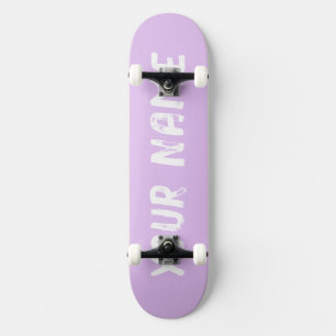 Skateboard Pastel Violet Esthétique