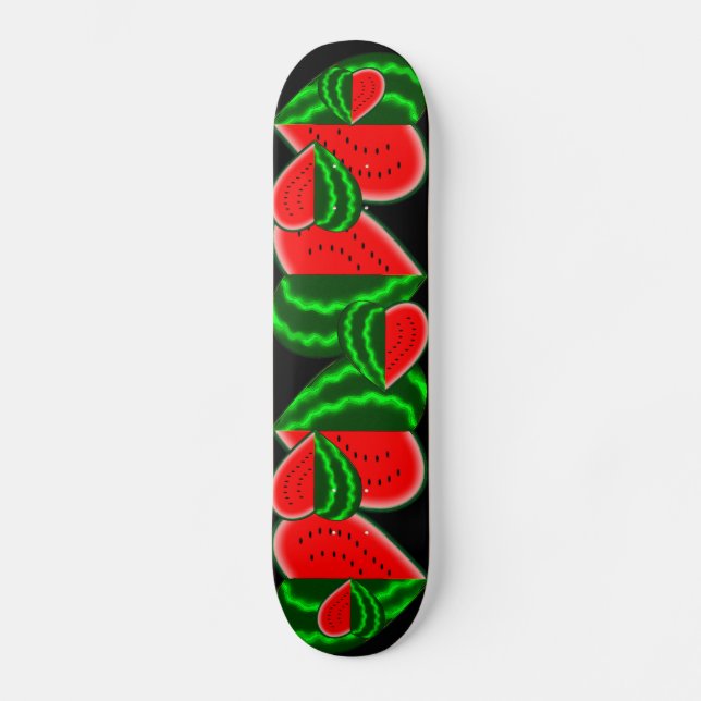 Skateboard Pastèque I (de coeur) (Recto)