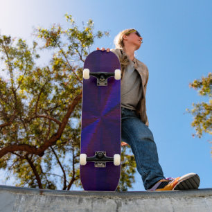 Skateboard Patchwork circulaire de dégradé bleu à pourpre