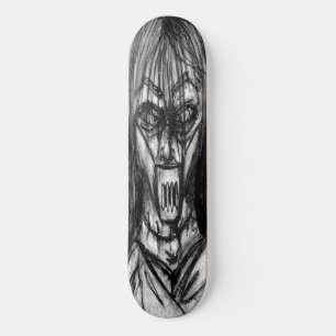 Skateboard Patient muselé en camisole de force - Dessin au fu