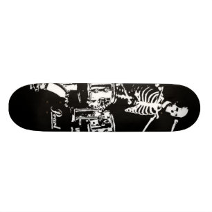 Skateboard patin squelettique de tambour