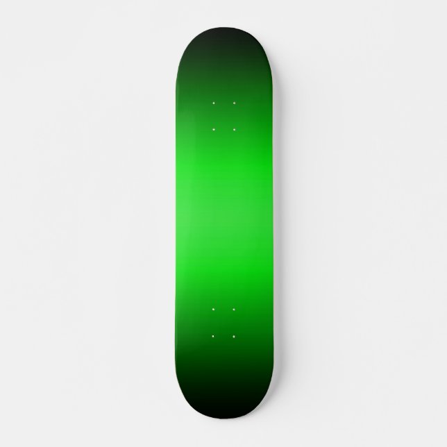 Skateboard Patinage à dégradé vert à noir (Devant)