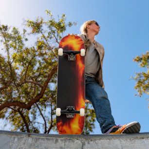Skateboard Patinage à flammes
