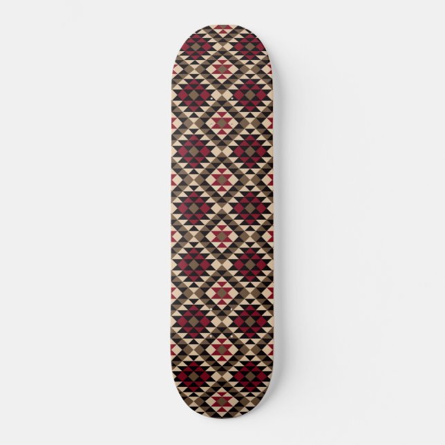 Skateboard Patinage à motifs amérindien (Recto)