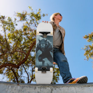 Skateboard Patinage à thème Wolf