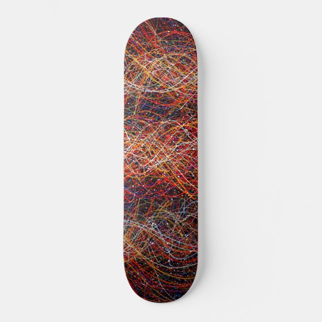 Skateboard Patinage Abstrait (Recto)