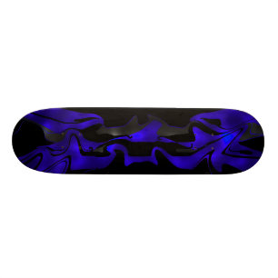 Skateboard Patinage Blue Glow