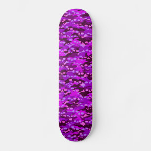 Skateboard Patinage Camo-crâne pourpre