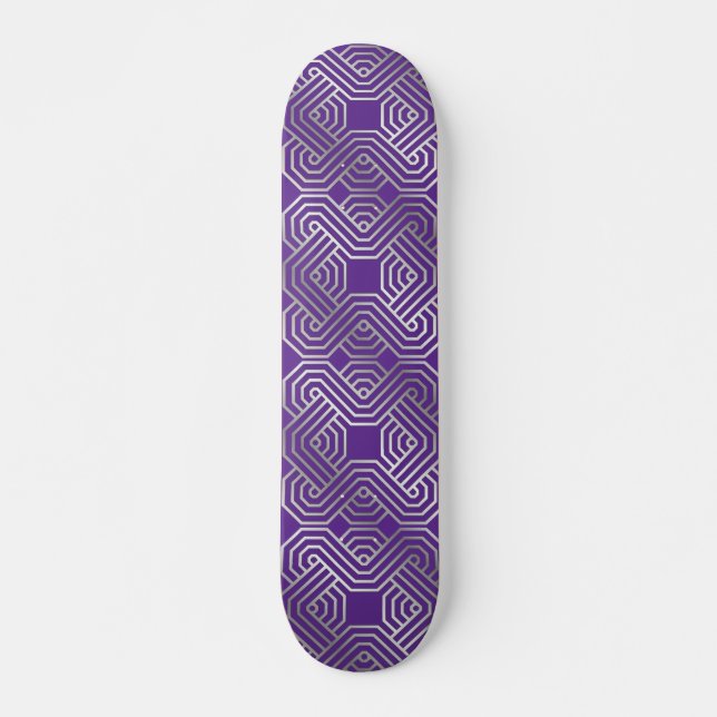 Skateboard Patinage Celtique Violet (Devant)