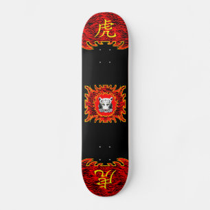 Skateboard Patinage chinois Red Tiger