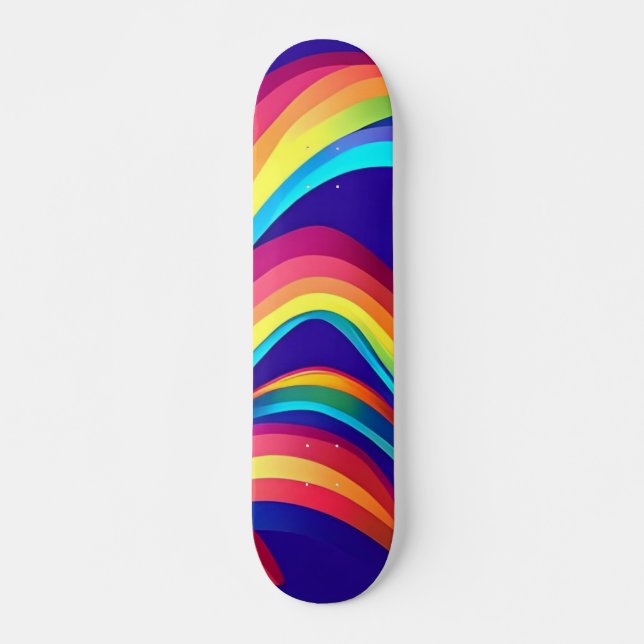 Skateboard Patinage coloré (Devant)