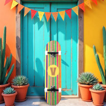 Patinage d'aquarelle brillant Bleeding Stripes