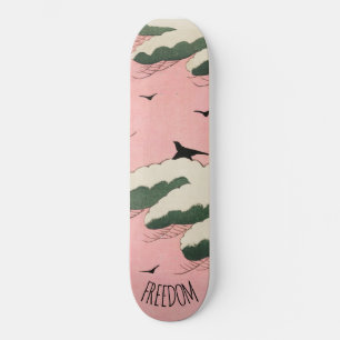 Skateboard Patinage d'art japonais Pink Sky moderne