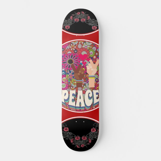 Skateboard Patinage de la paix (Recto)