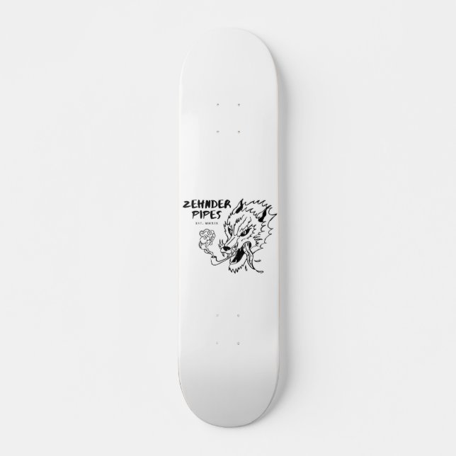 Skateboard Patinage de loup fumeur (Devant)