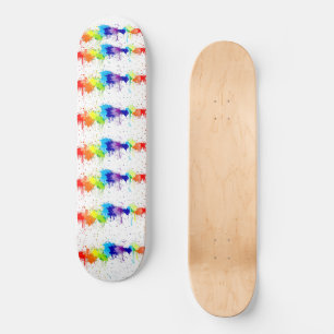 Skateboard Patinage de peinture éclatante pont coloré