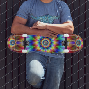 Skateboard Patinage de puissance psychédélique