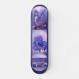 Skateboard Patinage de sirène d'océan violet