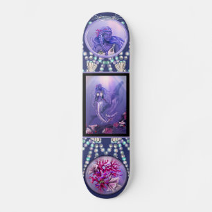 Skateboard Patinage de sirène d'océan violet