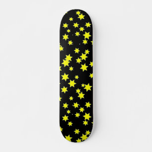 Skateboard Patinage des étoiles jaunes