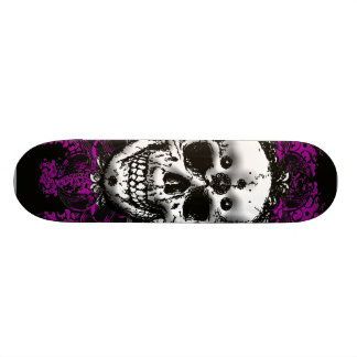 Skateboard Patinage du crâne de Grunge