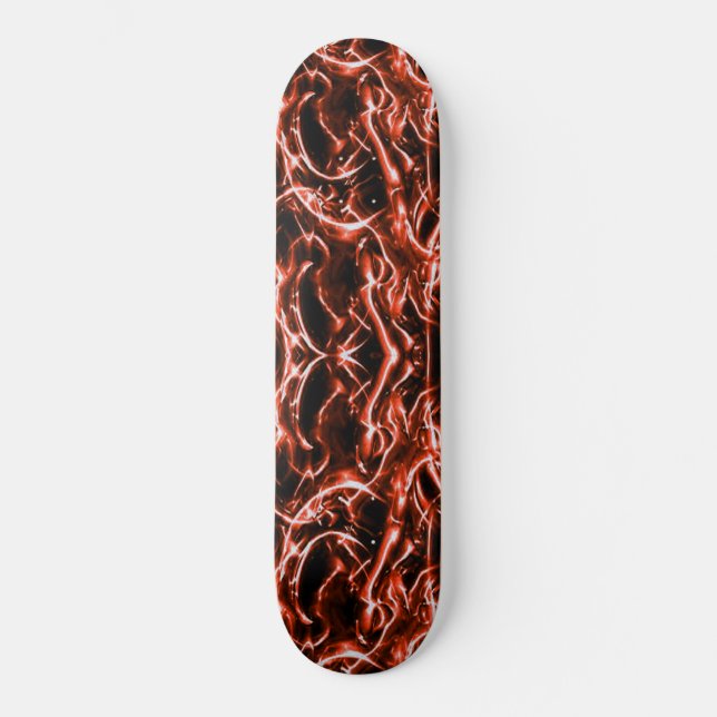 Skateboard Patinage électrique rouge (Recto)